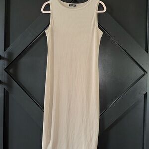Cream Sleeveless Dress